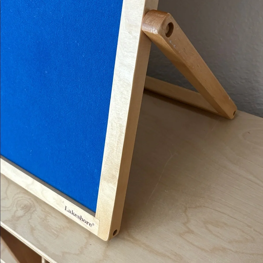 Lakeshore Blue Felt Wooden Board | homeschool